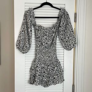 Planet Blue off the shoulder Romper Dress